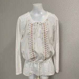 Prana Boho Renaissance Style Top Size Large